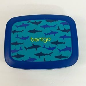 Bentgo Kids Prints Leak-Proof 5 Compartment Bento Style Kids Lunch Box Sharks